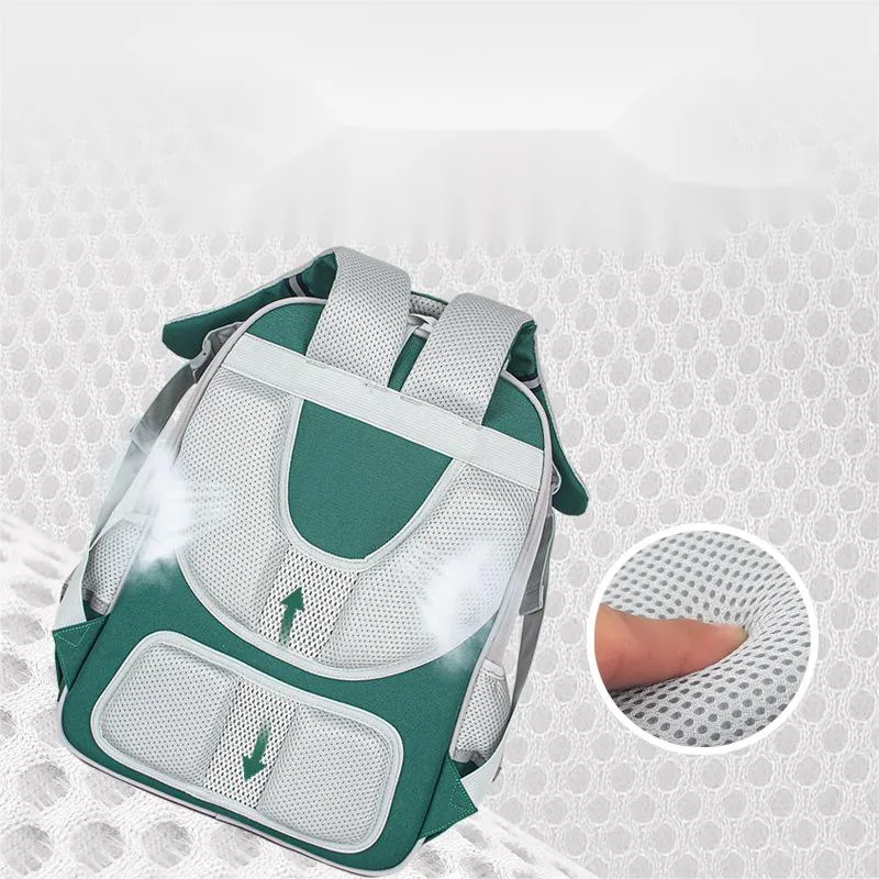 2024 New Load Reducing Waterproof Backbone Protection Children&prime;s Backpack for Grades 3 to 6 Backpack