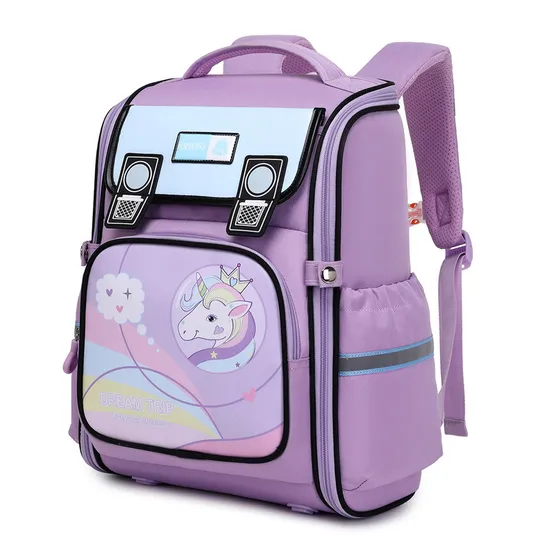 2024 New Fashion Star Dream Cartoon Primary School Students 3-6 Grades Backbone Protection Load Reduction Backpack