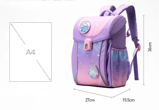 Primary School Children′s Backpack with Large Capacity and Lightweight Backpack for Girl and Boy