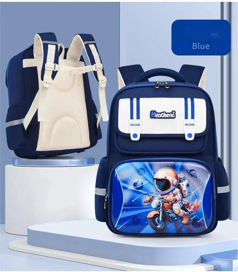 New 3D Primary School Student Backpack 1-6th Grade Cartoon Large Capacity Student Three-Dimensional Lightweight Backpack