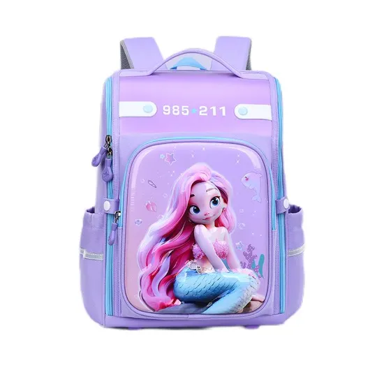 New 3D Cartoon for Elementary School Students Large Capacity Lightweight Children′s Backpack
