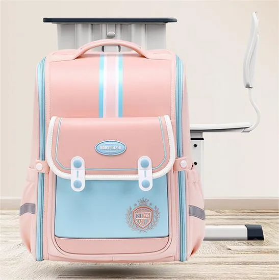 Children&prime;s Primary School Backpacks for Grades 3-6 Spine and Waist Protection Backpacks