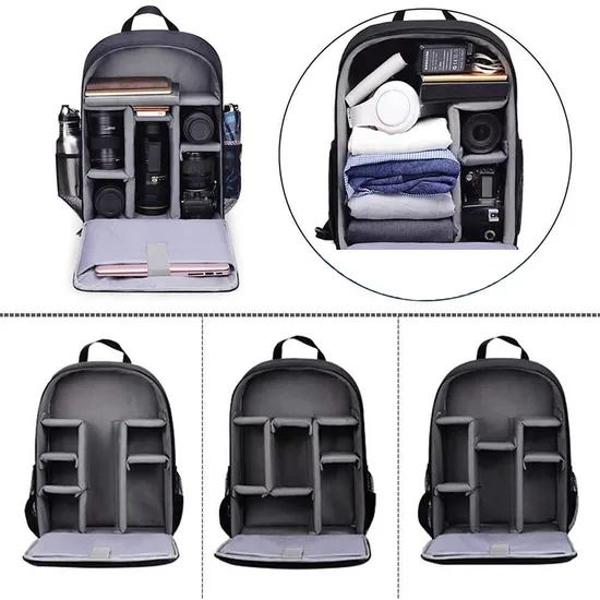 New Wear-Resistant Shock-Absorbing Oxford Cloth Photography Backpack Outdoor Travel Backpack SLR Camera Backpack