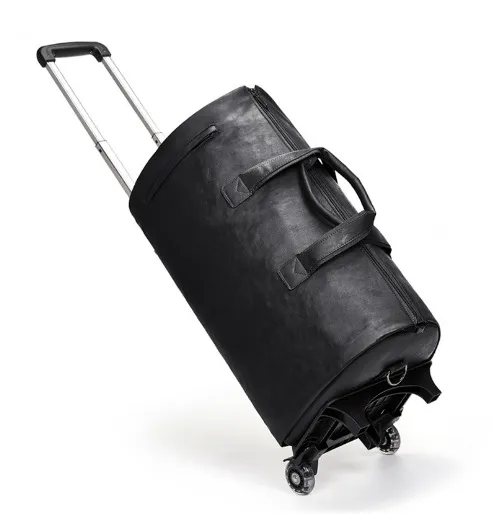 Travel Trolley Suit Bag Formal Carrying Crossbody Large Capacity Luggage Bag with Wheels