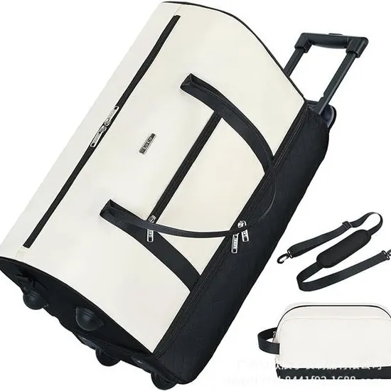Men′s Business Foldable Travel Bag Short Distance Travel Handheld One Shoulder Waterproof Multi Functional Pull Rod Suit Bag Cross Border