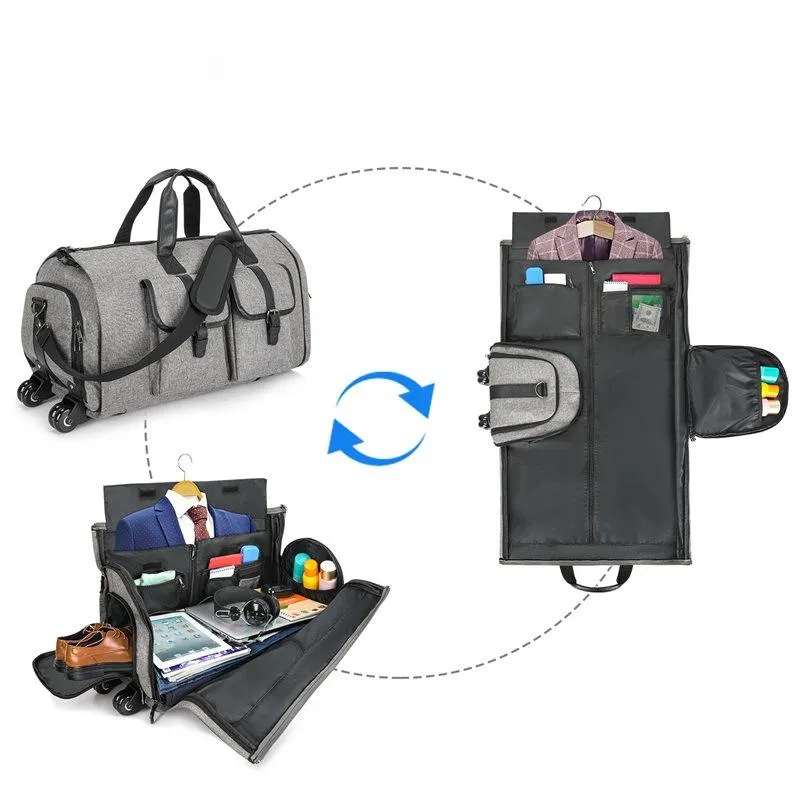 Hot Selling Travel Trolley Suit Bag Formal Carrying Crossbody Large Capacity Luggage Bag with Wheels