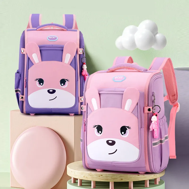 New Shoulder Backpack for Elementary School Students Boys and Girls Cute Cartoon Lightweight Backpack