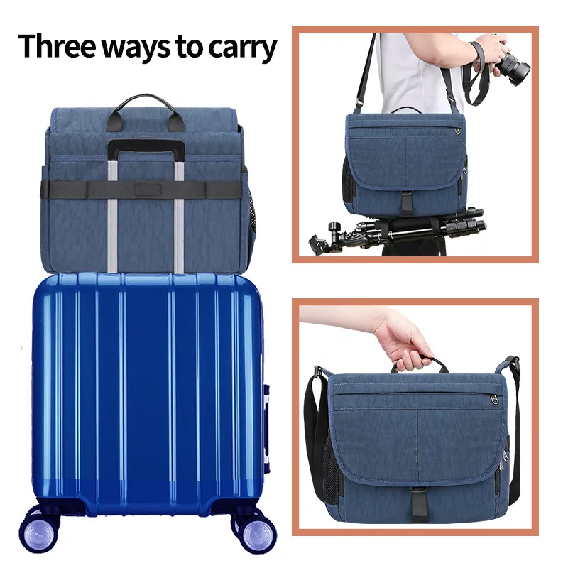Customized SLR Camera Bag for Outdoor Travel Equipment Storage Shoulder Bag Digital Camera Bag