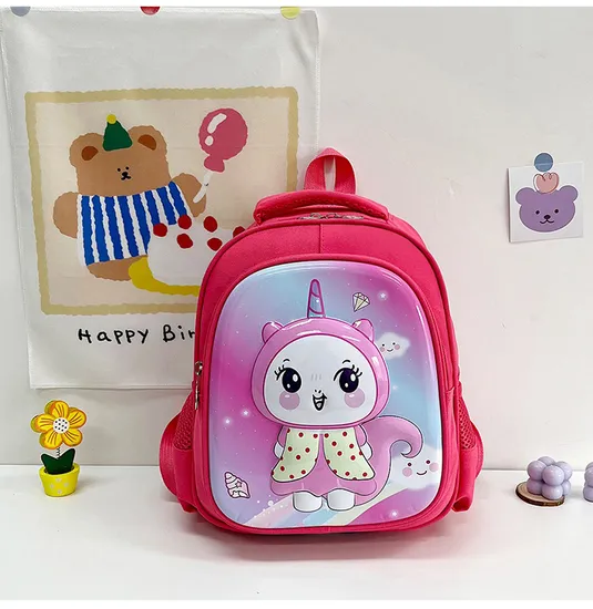 Cartoon Cute Elementary School Backpack with Large Capacity Load Reducing and Spine Protecting Backpack