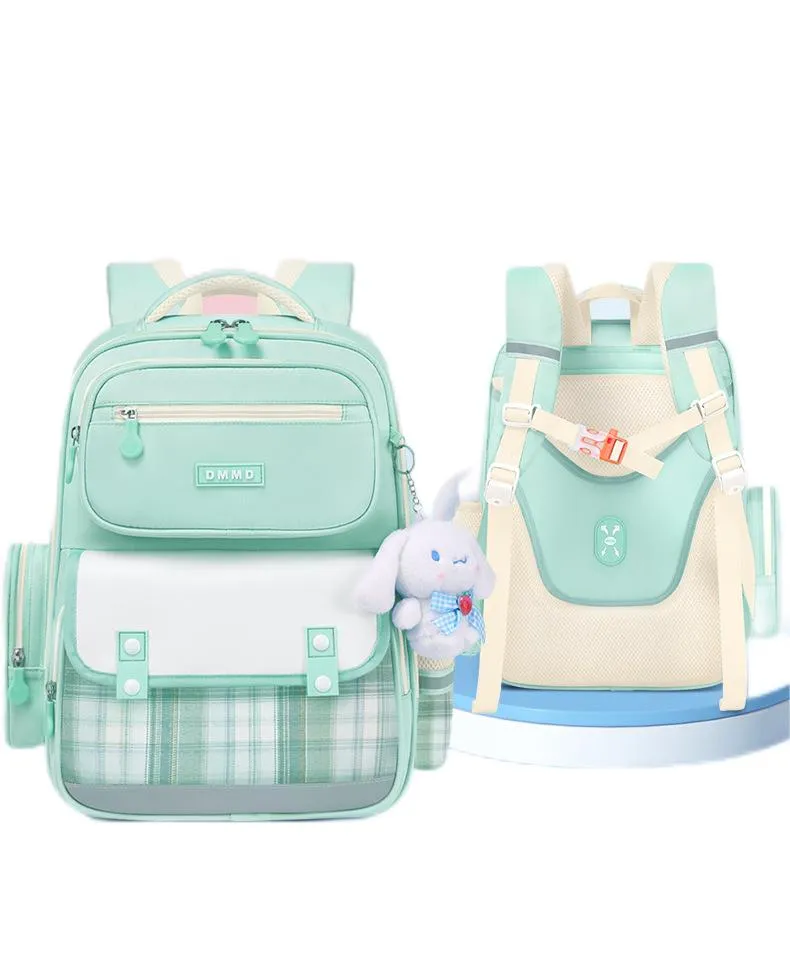 2024 New Oxford Cloth Children&prime;s Primary School Backpack with Splash Proof Backpack Wear-Resistant and Large Capacity