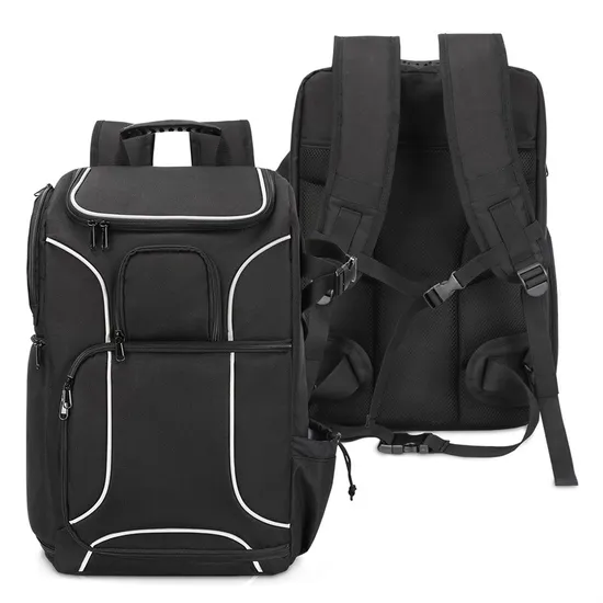 Customized New Black Oxford Cloth Camera Backpack Outdoor Travel Shoulder SLR Photography Backpack