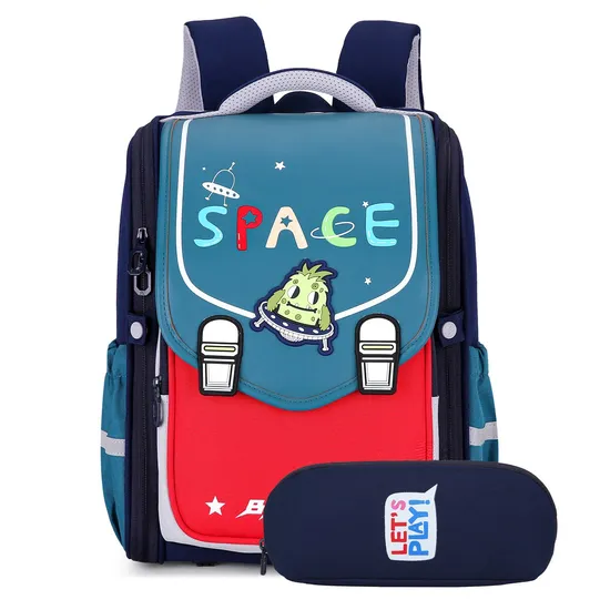 2024 Wholesale Primary School Students′ School Backpack Lightweight Reduced Load and Backbone Protection Children′s School Backpack