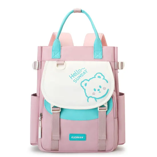 Elementary School Tutoring Bag Double Back Hand-Held Backpack Children′s Learning Homework Tutoring Class Art Bag