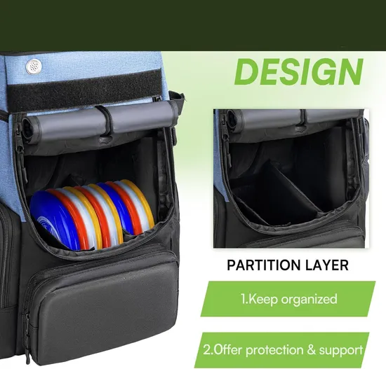 Frisbee Disc Golf Backpack Durable Waterproof Storage Bag Golf Backpack