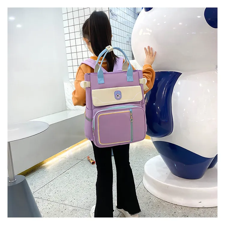 Primary and Secondary School Students Make up School Backpacks Children&prime;s Crossbody Bags Handheld Art Carrying Book Bags