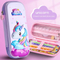 3D Pencil Case Large Capacity Stationery Box Elementary School Cartoon EVA Pencil Case Pouch