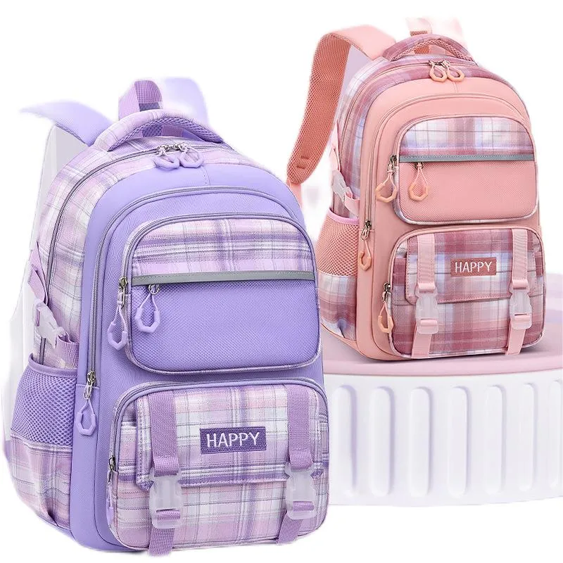 New Shoulder Protection for Girls New Spine Protection Elementary School Students Backpack