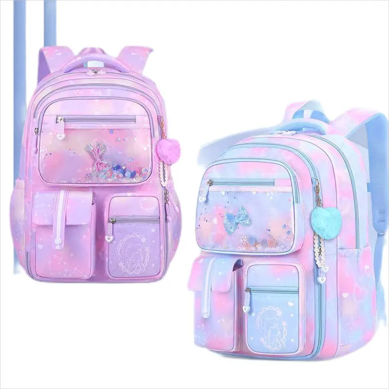 Elementary School Children Cartoon Cute Spinal Protection Load Reduction Large Capacity Backpack