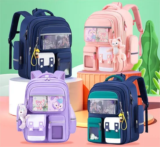 Primary School Backpack Spine Protector Children′s Backpack Large Capacity Load Reducing Waterproof Backpack