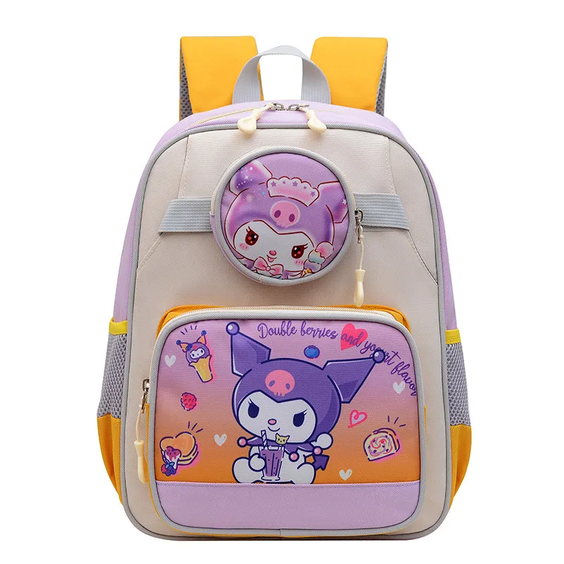 New Elementary School Student Kuromi Lightweight Creative Backpack Cute Cartoon Large Capacity Children&prime;s Small Backpack