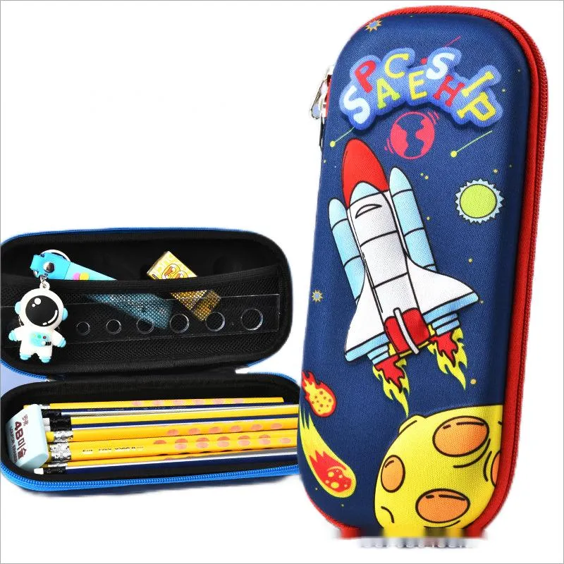 Cartoon 3D Large Capacity Stationery Case Wholesale Primary School Student Pencil Case