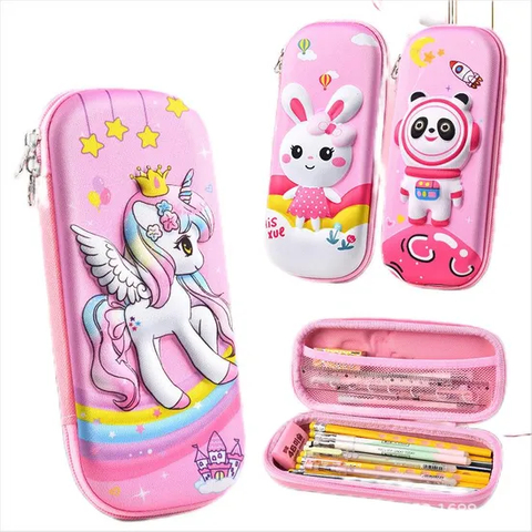 Primary School Student Pencil Case 3D Large Capacity Children′s Stationery Box Pencil Case