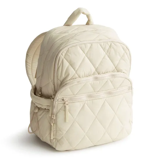 Classic Travel Hiking Casual Diamond Quilted Backpack Custom College Student Padded Laptop Schoolbag