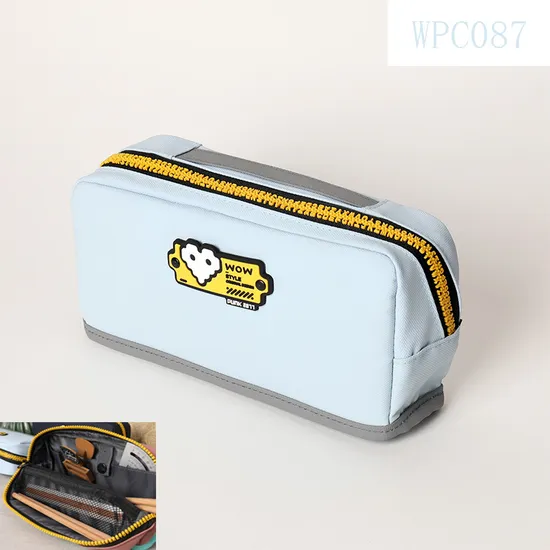 Pen Bag New Punk Stationery Bag Dirt Resistant Zipper Stationery Bag Student Pen Pencil Pouch