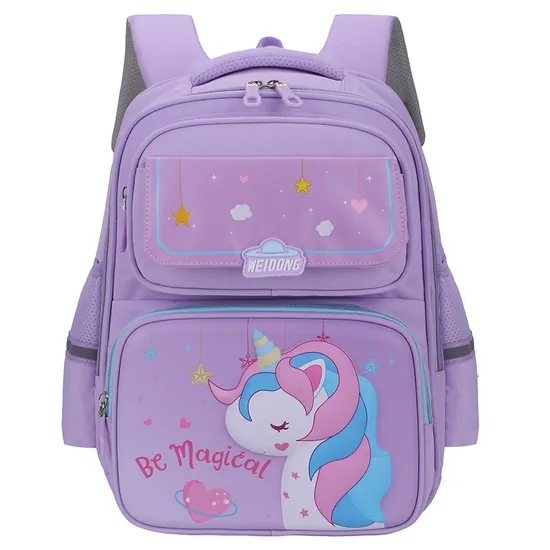 Elementary School Unicorn Astronaut Reducing Load and Backbone Protection Children Backpack Large Capacity Backpack