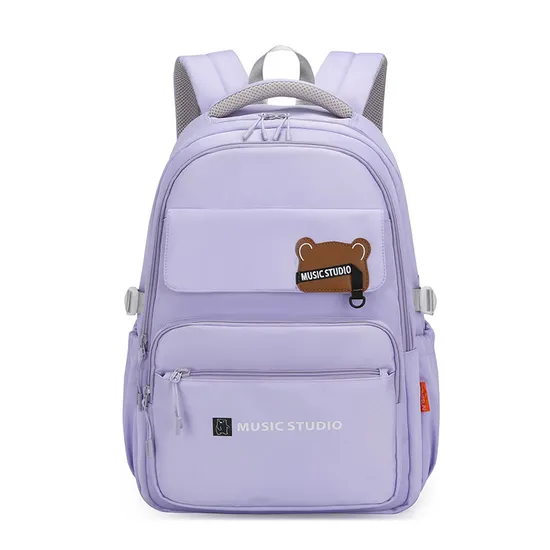 New Student School Bag Multi Functional Little Bear Girl Large Capacity Backpack