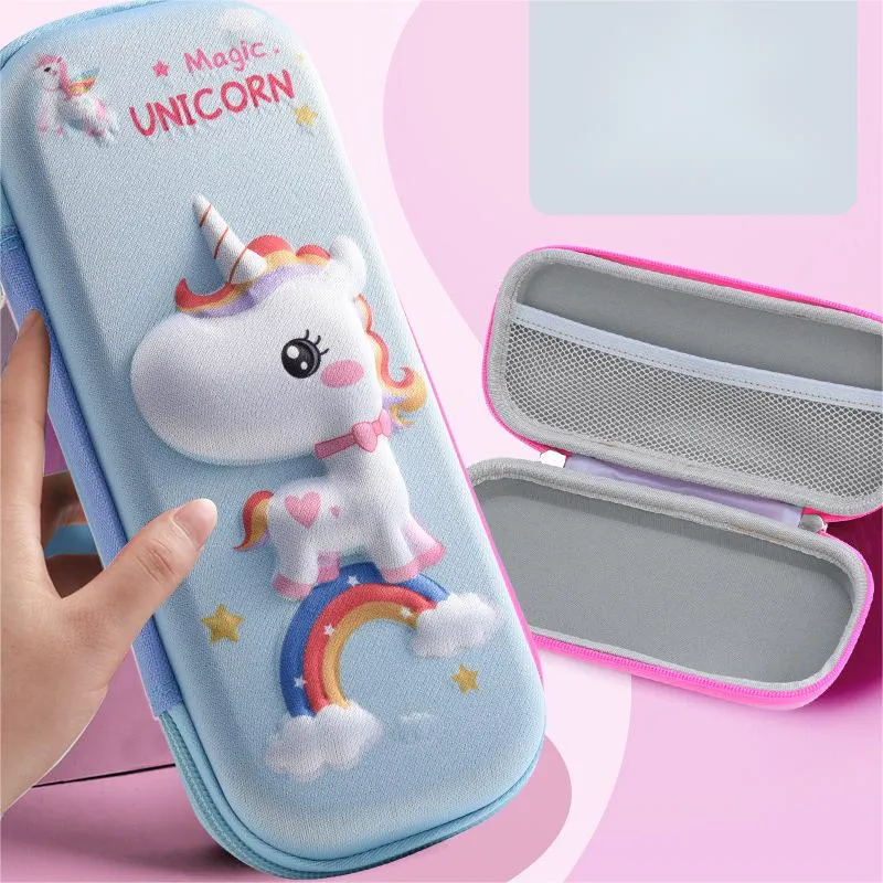 Cute Primary School Student Pencil Case Large Capacity 3D Stationery Case Pencil Case