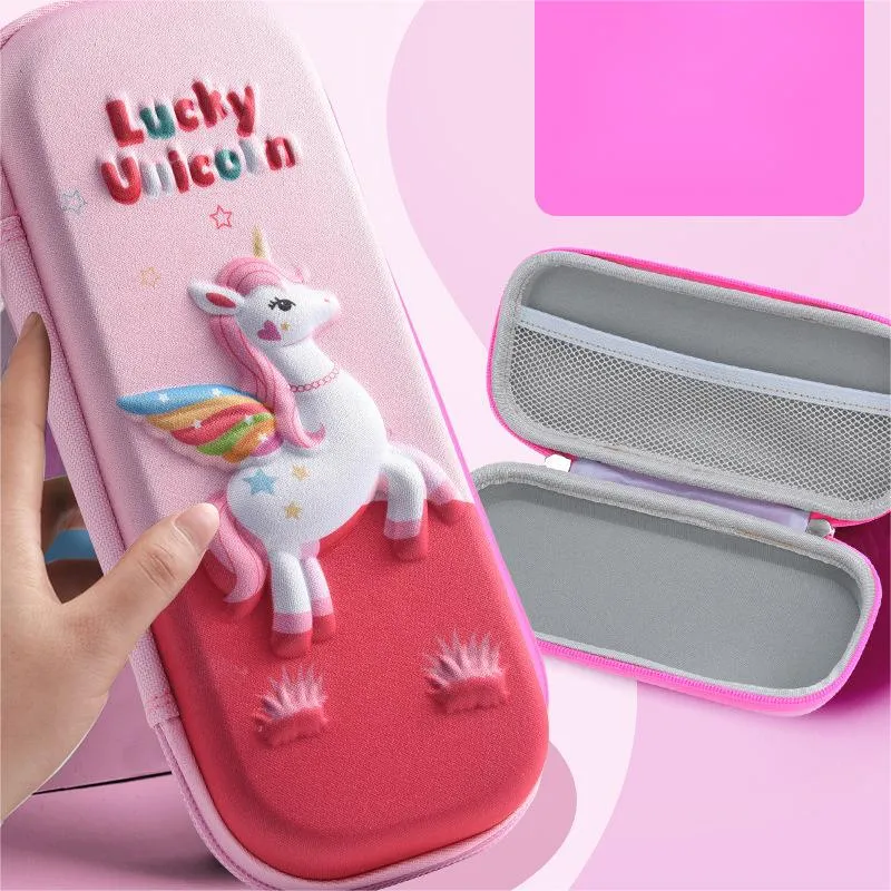 Cute Primary School Student Pencil Case Large Capacity 3D Stationery Case Pencil Case