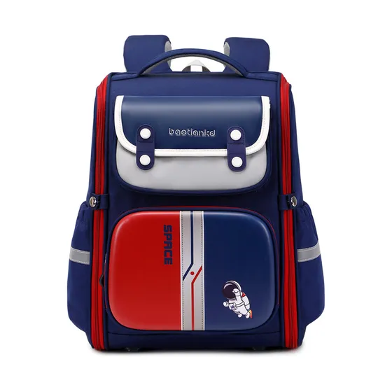 2024 New Primary School Backpack Light Fashion British Load Reducing Spinal Protection Backpack