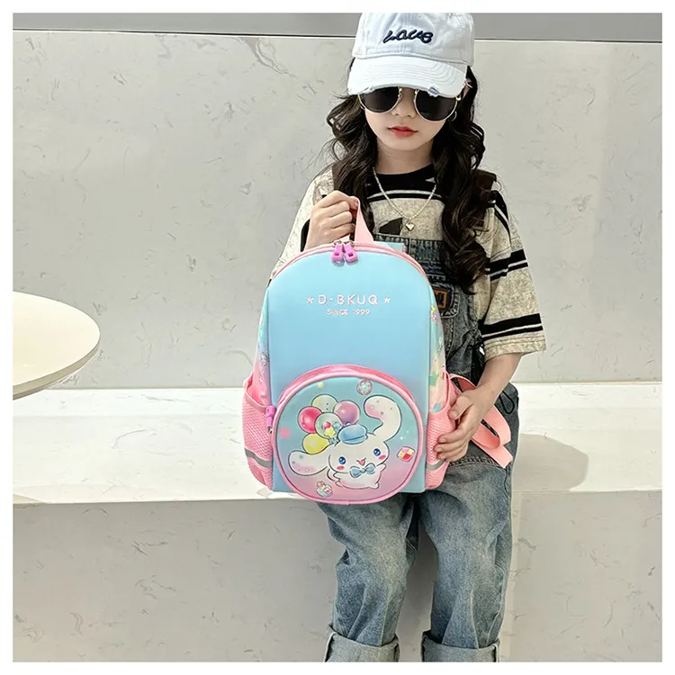 New Children&prime;s Cartoon Fashion School Bag with Large Capacity and Lightweight Nylon Melody Kindergarten Backpack