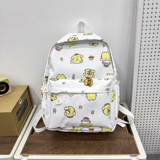 New Cute Backpack Lightweight and Large Capacity Girl Cartoon Nylon Backpack