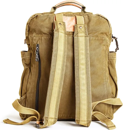 Retro Canvas Outdoor Waterproof Mountaineering Travel Backpack