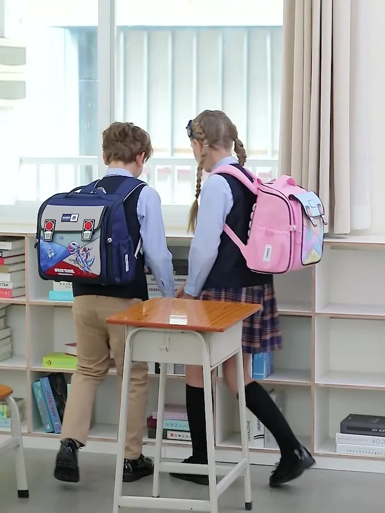 New Cartoon Anime Fashionable Primary School Students Load Reduction Spinal Protection Backpack