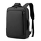 Custom Logo Stylish Business Leather Travel Laptop Backpack Bag with USB Charging Port for Men Women School Backpack
