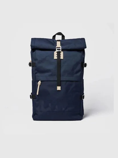 Factory Customization Rucksack Anti-Theft Fashion Canvas Backpack Waterproof Round Roll Top Backpack