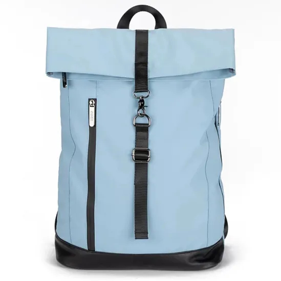 Roll Top Travel Backpack Lightweight Casual Daypack Business College Stylish and Water-Resistent Backpack