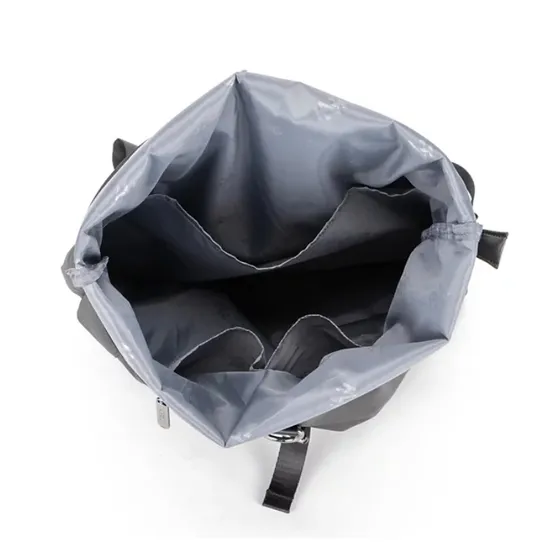 Custom Waterproof Unisex Travel Rolltop Backpack Laptop Roll Top Bag Convertible Casual Backpack