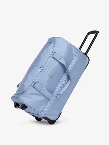 Custom Foldable Polyester Travelling Trolly Large Carry on Rolling Trolley Luggage Wheeled Duffle Bag
