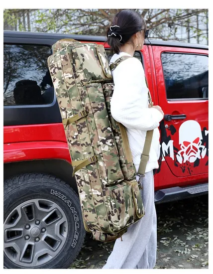 Factory Customized Multifunctional Fishing Gear Bag Three-Layer Large Capacity Sea Rod Bag