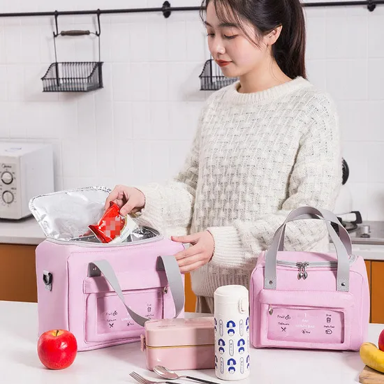 New Waterproof Meal Bento Thermal Insulation Bag Large Capacity Portable Outdoor Picnic Lunch Ice Box Bag for Hiking