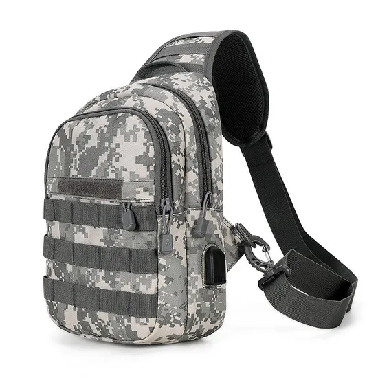 Wholesale Camouflage Messenger Bag Tactical Backpack Fishing Casual Men′s Shoulder Bag