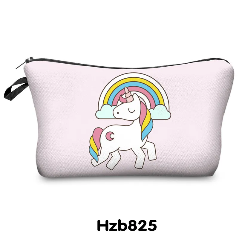 Cartoon Cute Unicorn Kids Pencil Pouch Large Cosmetic Makeup Bag for Girls