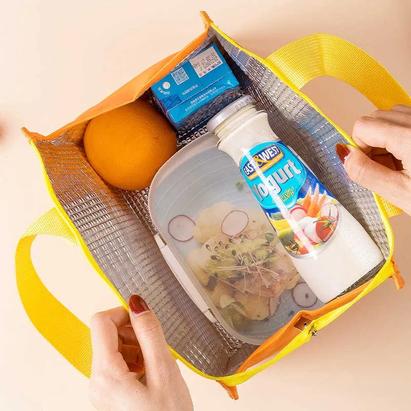 Cartoon Thermal Lunch Box Bags Kids Waterproof Food Storage Container Travel Picnic Pouch Insulated Cooler Bento Bag
