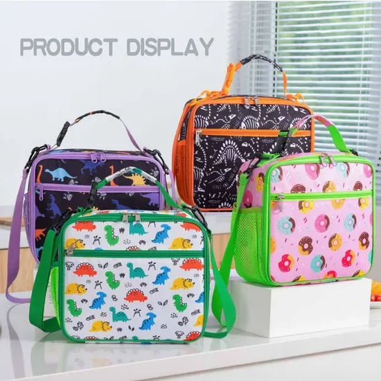 Cosmic Theme Pattern Lunch Bag Oxford Cloth Material Large Capacity Can Keep Warm for 4 Hours Cooler Bag