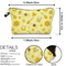 Cartoon Kids School Pencil Pouch Cute Bees Printing Cosmetic Zipper Makeup Bag