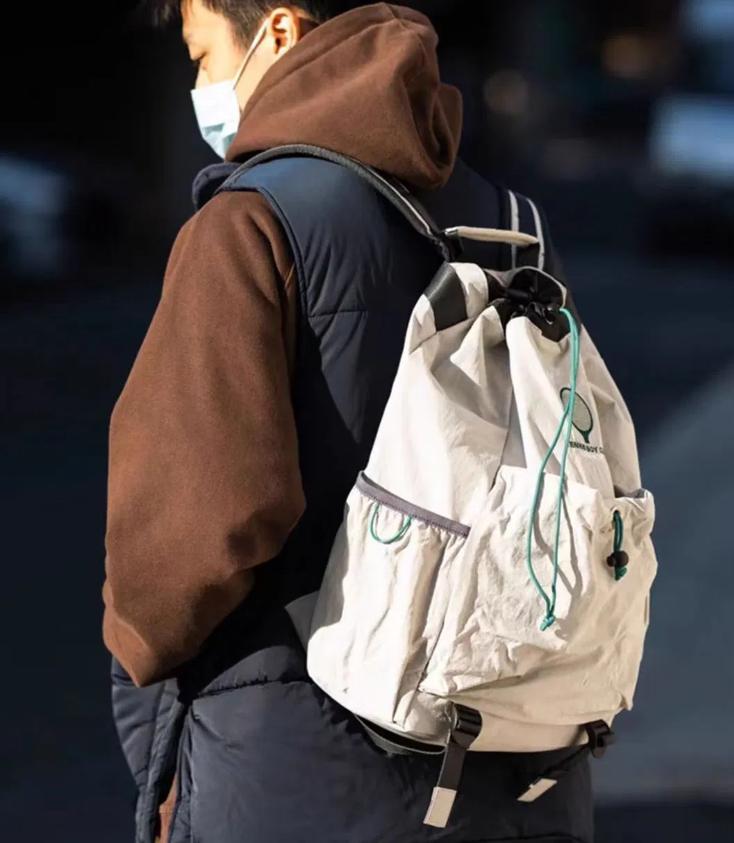 Outdoor Tennis Travel Canvas College Student Computer Backpack Mens Badminton Mountaineering Bag